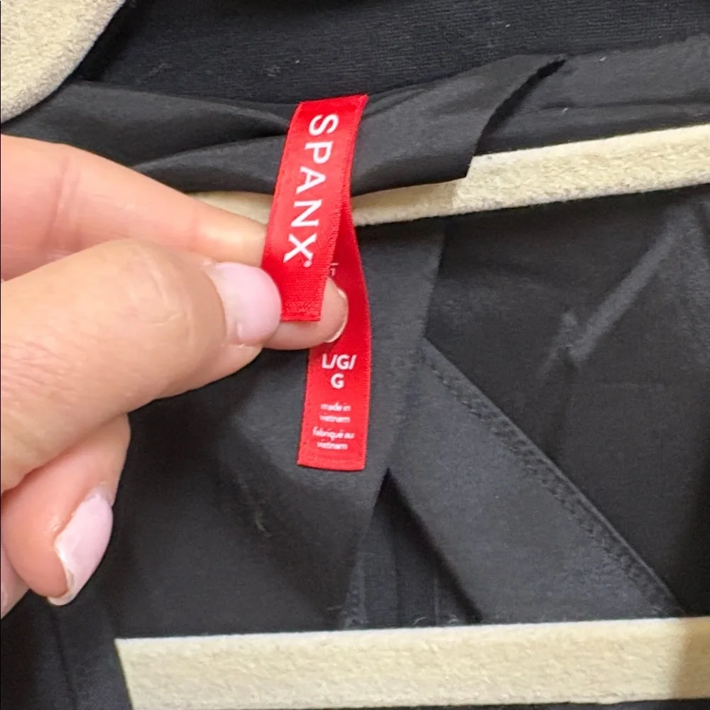 Spanx Women’s Perfect Black Collarless Blazer Size Large - Picture 8 of 11
